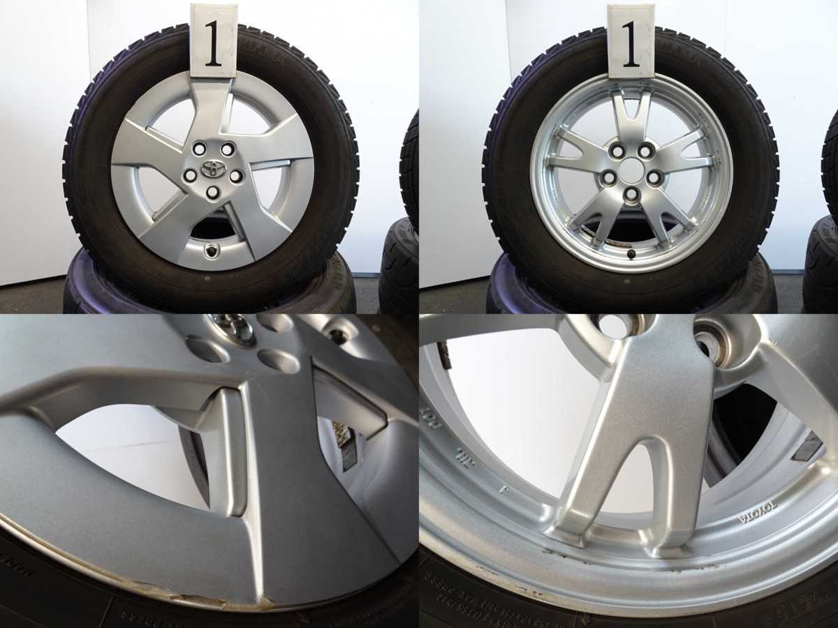 4本 30 プリウス 純正 ホイール 15インチ 6J +45 5H 100 スタッドレス