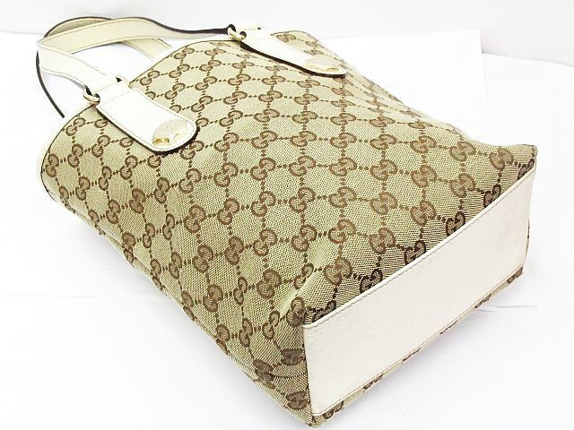 GUCCI トートバッグ ベージュ ブラウン GUCCI トートバッグ ベージュ ブラウン 保存袋付き GUCCI グッチ