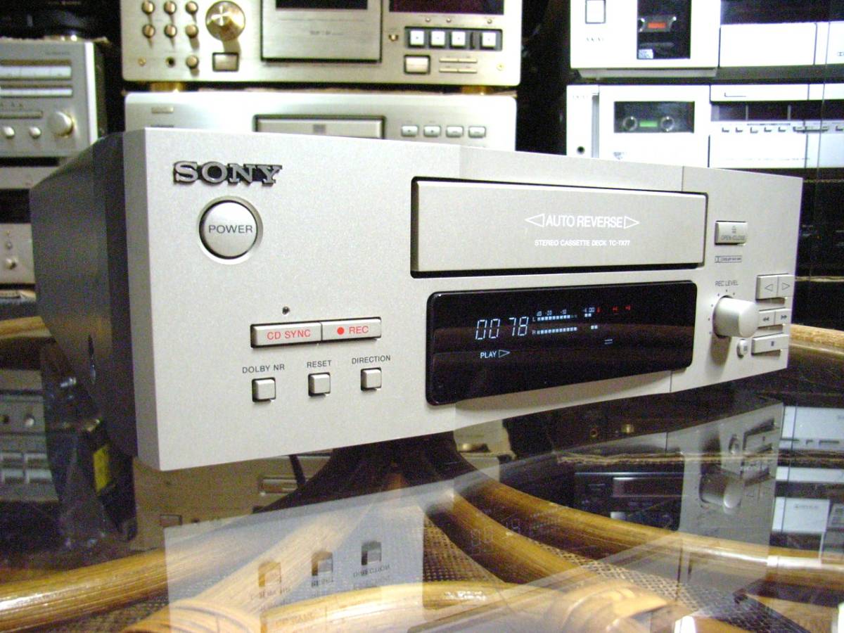 SONY TC-TX77 カセットデッキ DOLBY B.C-NR搭載 オートリバース メタル