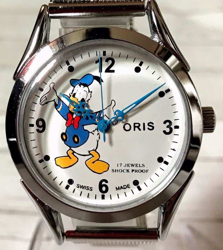 ○ORIS オリス ドナルドダック 自動巻き 腕時計 スイス製 稼働品