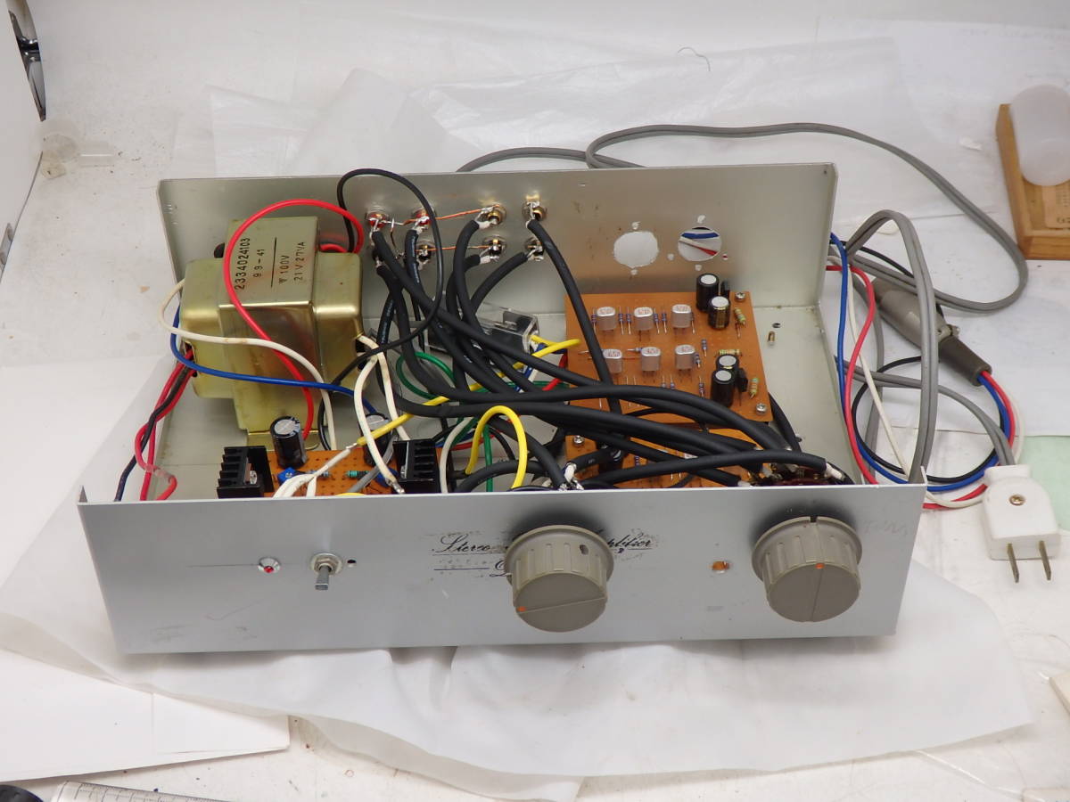 金田式　FET Ｊ73－Ｋ１46　3段　DC ステレオプリアンプ　完動品