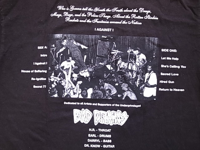 ☆ 2008年 08SS SUPREME シュプリーム Bad Brains I Against I Tee