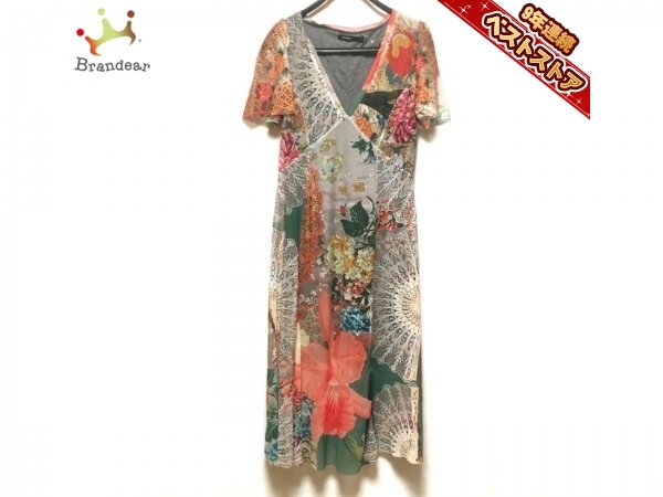 デシグアル Desigual サイズm ライトグレー ダークグリーン マルチ レディース 花柄 ワンピース レディースファッション 売買されたオークション情報 Yahooの商品情報をアーカイブ公開 オークファン Aucfan Com