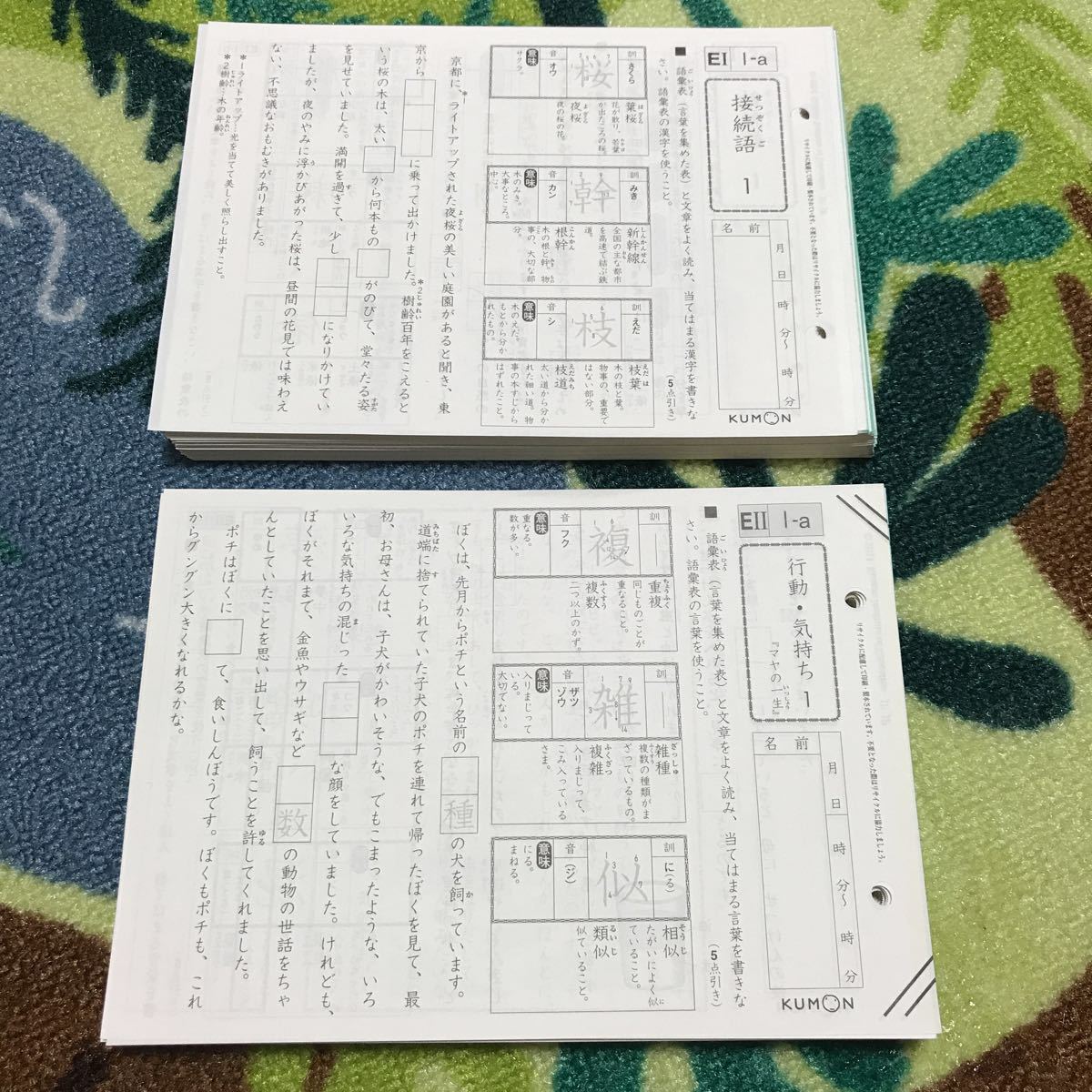 公文国語教材 D II 1〜200 未記入 公文 未記入のフリマアイテム