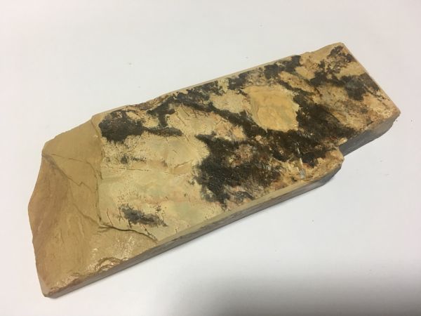 292 天然砥石 正本山 向ノ地町中世中山戸前卵色赤環巻 73x201x20mm