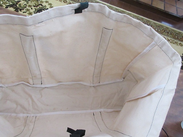 新品　ビッグ　ビー　大型バッグ　かなり大きい　キャンパス地_6