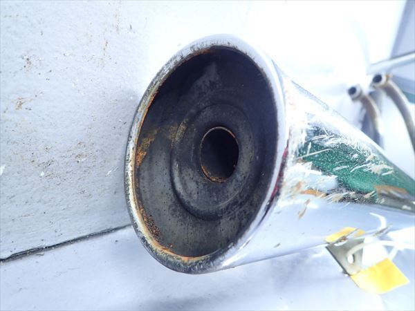βAW26-2 スズキ ボルティ NJ47A (H8年式) VOLTY 純正 マフラー サイレンサー 排気漏無し！傷、凹み有！ ボルティー(NJ47A) -since 1994- - バイクの系譜