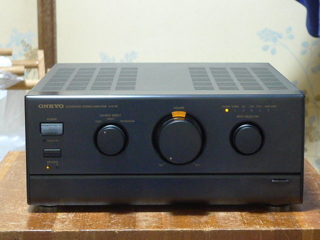 名機 ONKYO A-911M プリメインアンプ 動作品 ONKYO A-911M オンキョーのプリメインアンプ動作品嬉しいリモコン付き