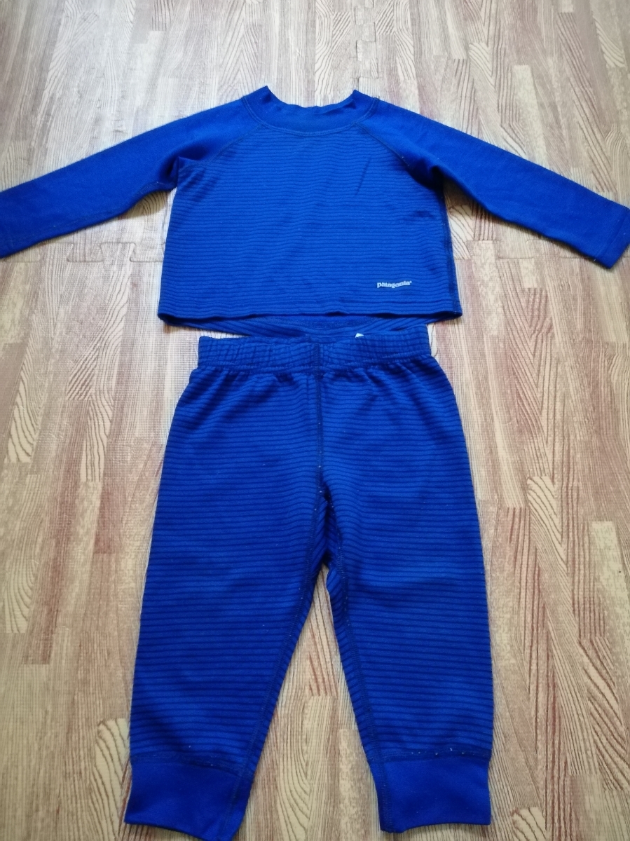 値下げ　patagonia パタゴニア　スウェット　12M 1歳　青　ブルー　上下　セット_2
