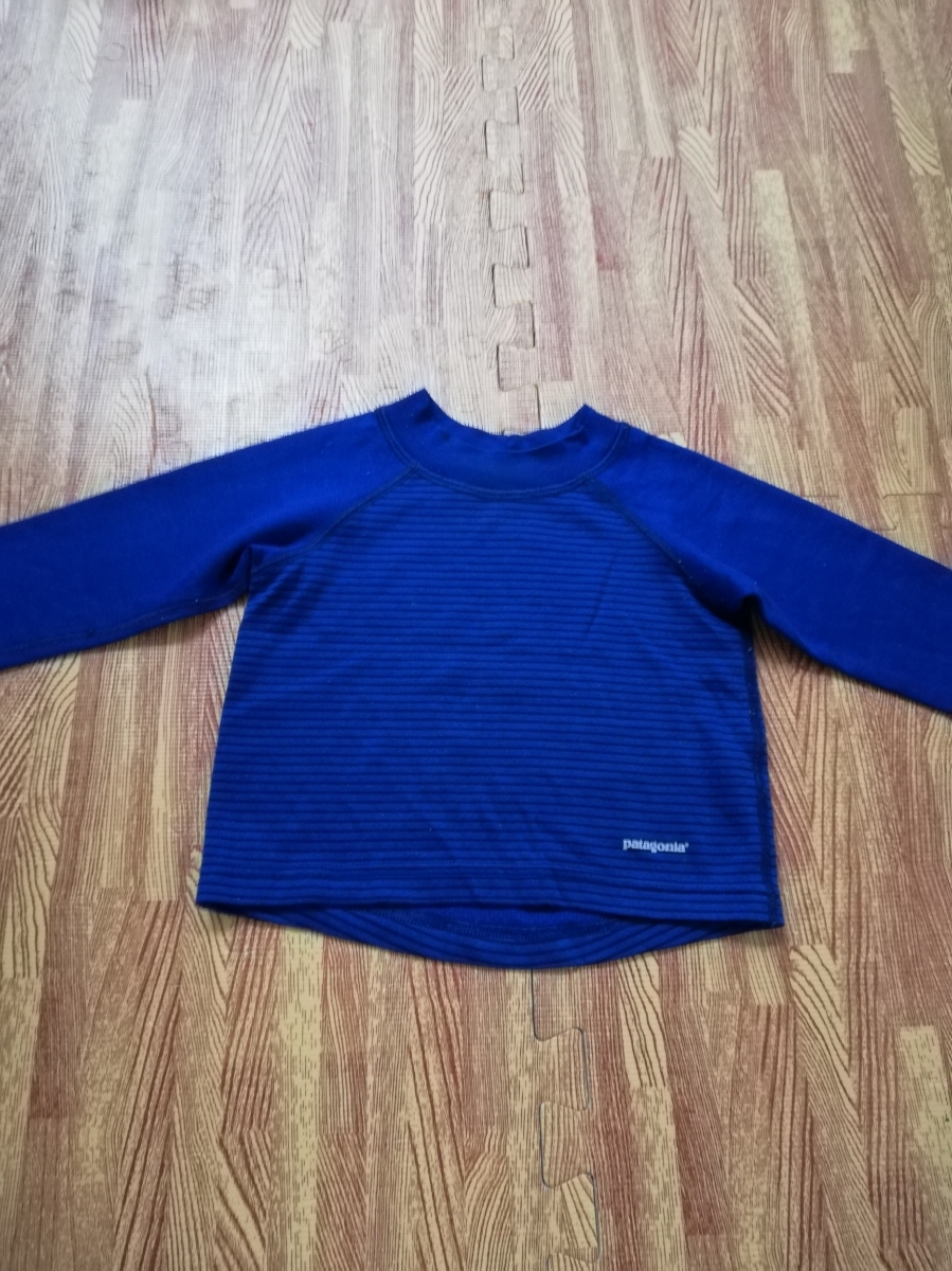 値下げ　patagonia パタゴニア　スウェット　12M 1歳　青　ブルー　上下　セット_3