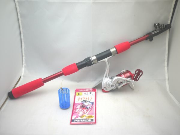 定番 サビキ釣りセット コンパクトロッド リール 仕掛け セット販売 オールインワン ちょい釣り(海水)｜売買されたオークション情報、yahooの商品情報をアーカイブ公開 - オークファン その他