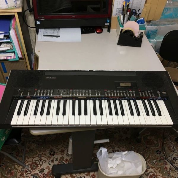 【家電】 Technics テクニクス キーボード 電子 オルガン エレクトーン シンセサイザー ピアノ SX-K200 音出ましたが接触悪い？