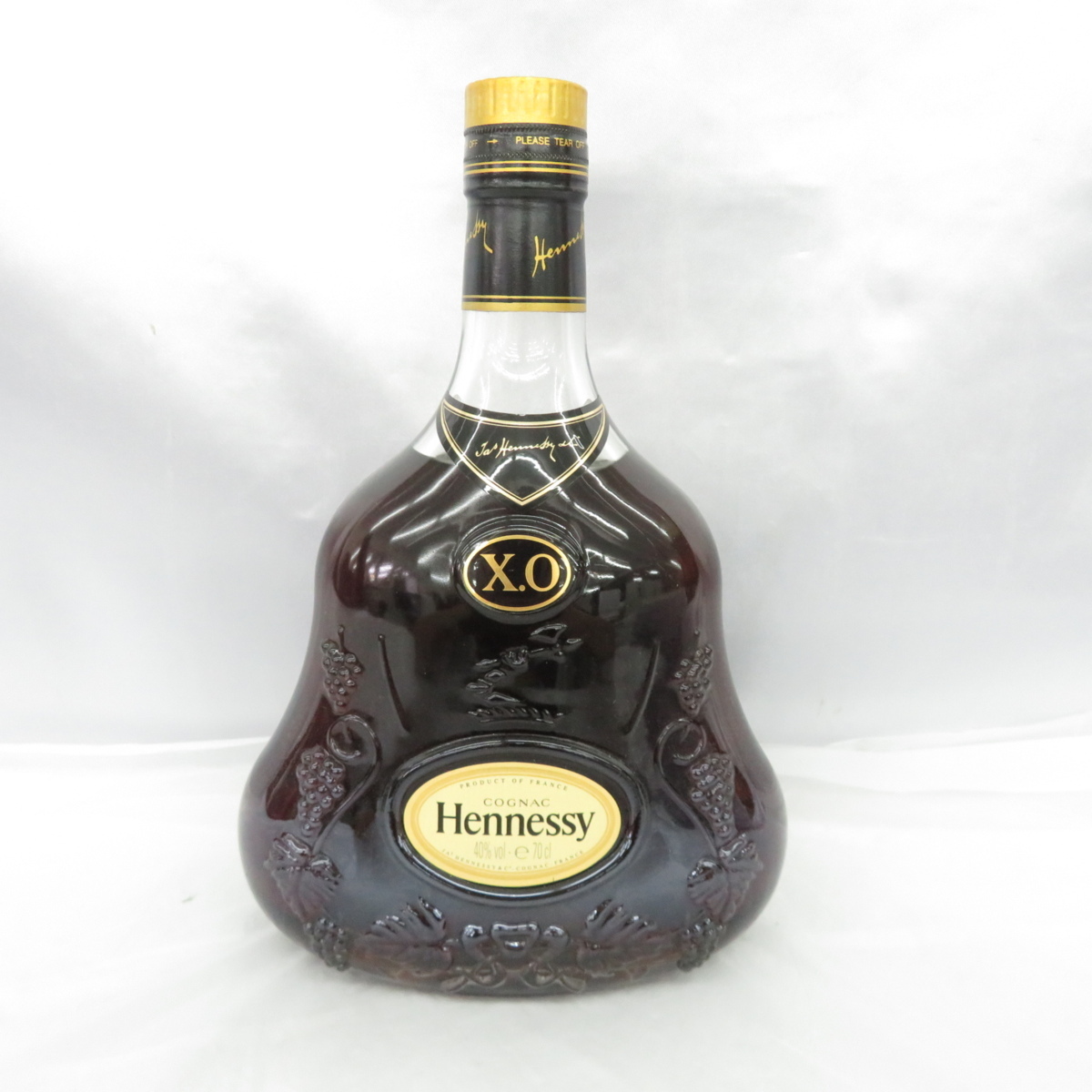 金キャップ XO Hennessy ヘネシー クリアボトル 700ml 未開栓 グリーン