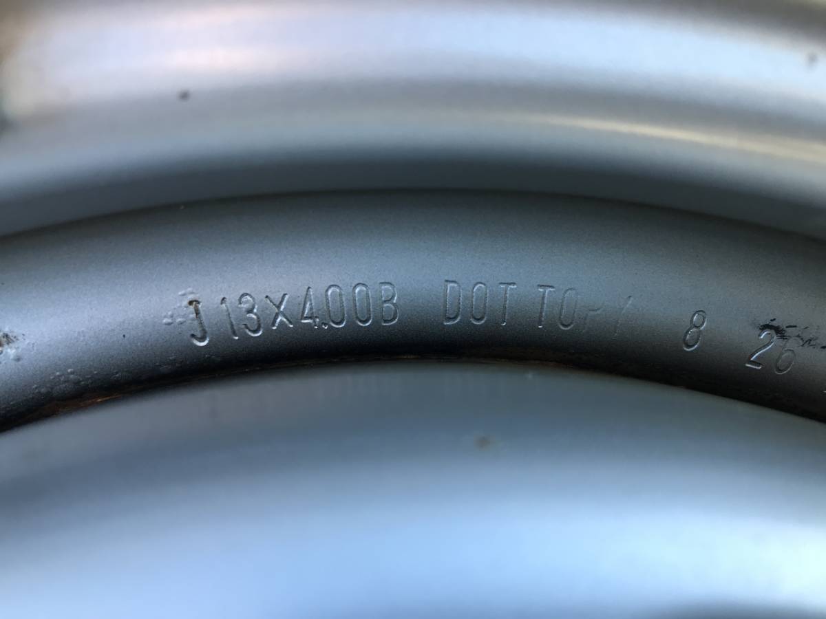 DUNLOP WINTER MAXX 13×4J 4穴 100 ハブ67mm 145/80R13 75Q 4本セット　_5