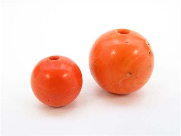  赤珊瑚 珊瑚玉 コーラル 珠径13 17.5mm 総重量 約 10.3g 計2点(その他)｜売買されたオークション情報、yahooの商品情報をアーカイブ公開 - オークファン その他