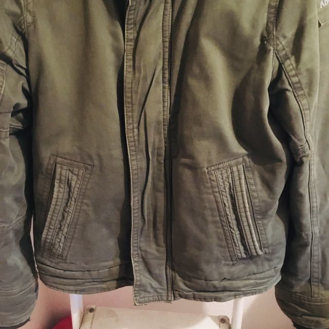 アバクロ Abercrombie&Fitch 裏ボア ミリタリージャケット ミリタリー 