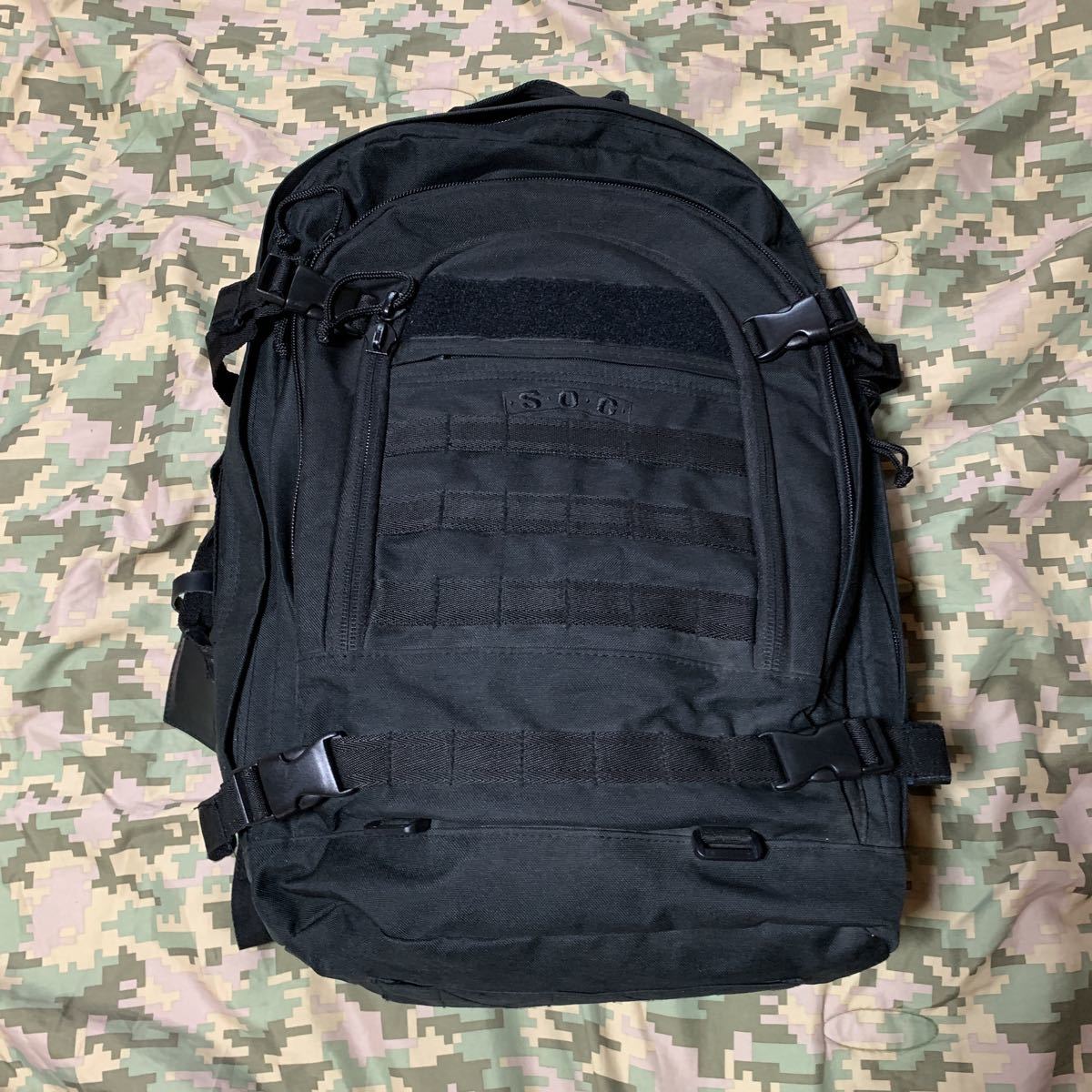 米軍 放出品 soc バックパック リュック フレーム 入り ブラック 大