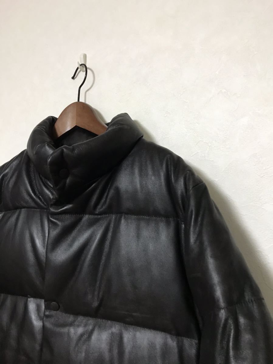 通販ポイント MONCLER モンクレール ダウン 黒タグ レザー パリス