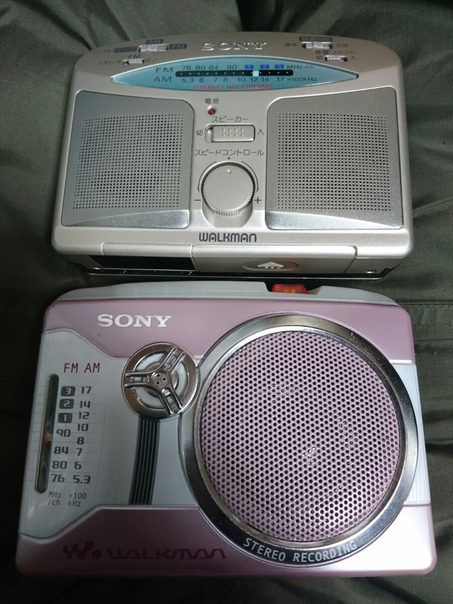 動作品☆SONY WM-GX323 カセットウォークマン FM/AMラジオカセット