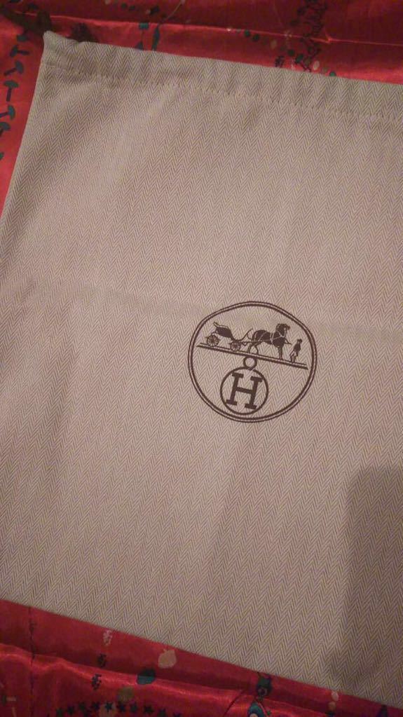 エルメス 保存袋 ヘリンボーン バーキン25 30 HERMES 巾着 保存袋