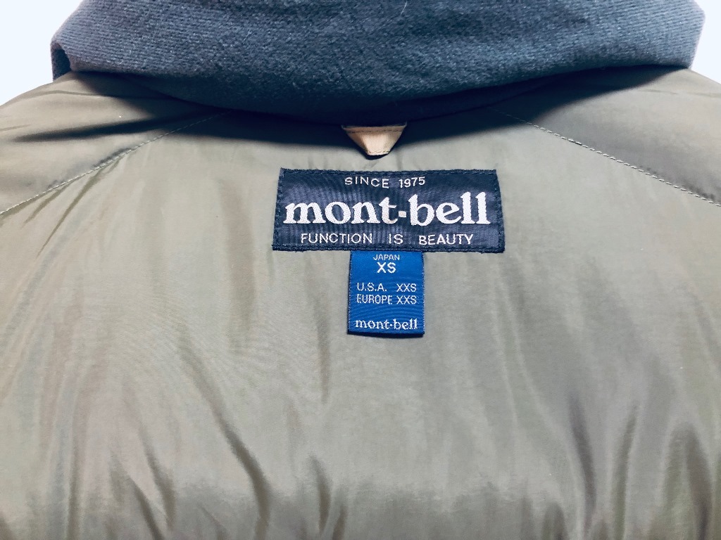モンベル mont-bell ダウン xs used品_4
