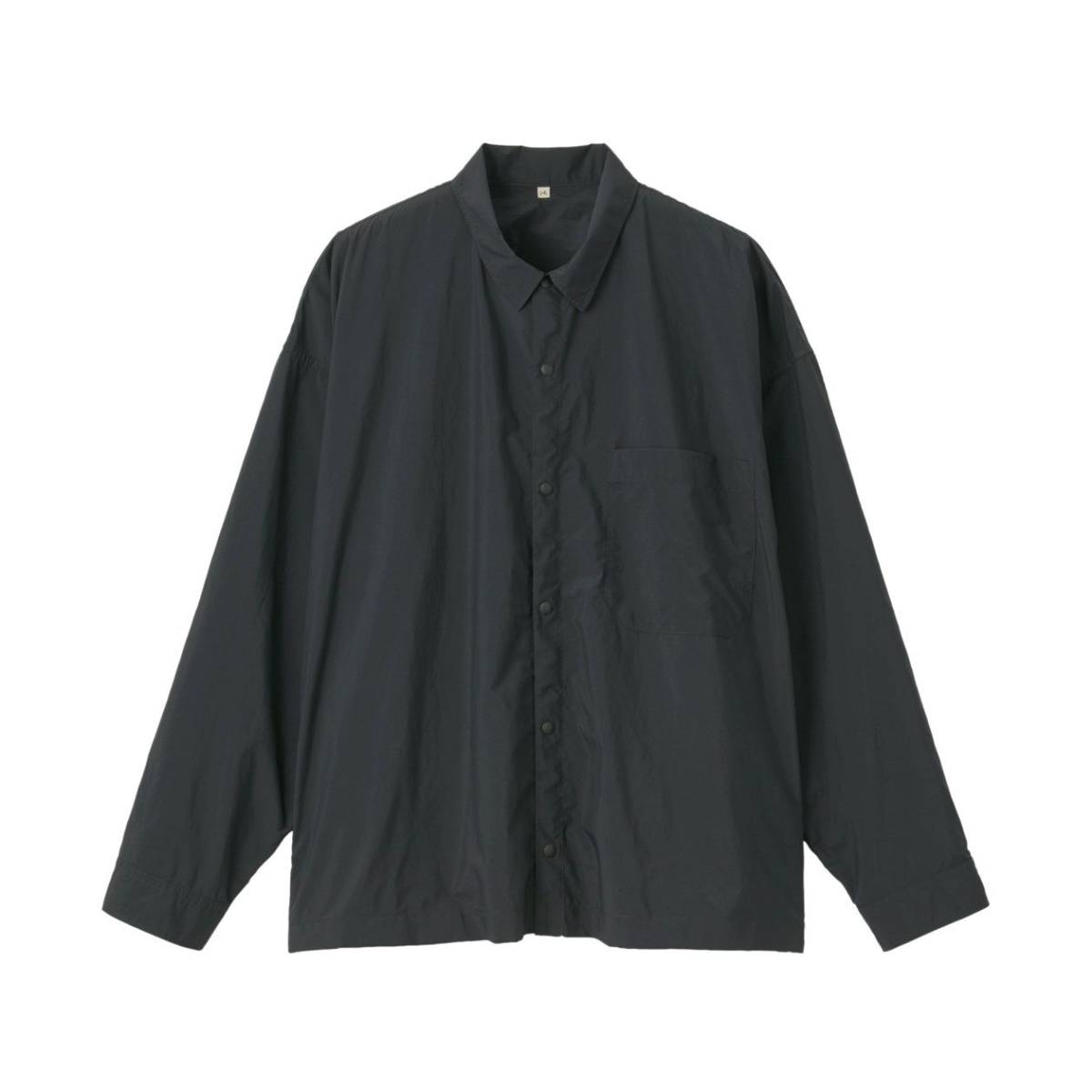 無印良品 MUJI LABO 19AW新作 撥水ドロップショルダー シャツ サイズL-XL 黒 新品 ミスターハリウッド ムジラボ 尾花大輔 正規品