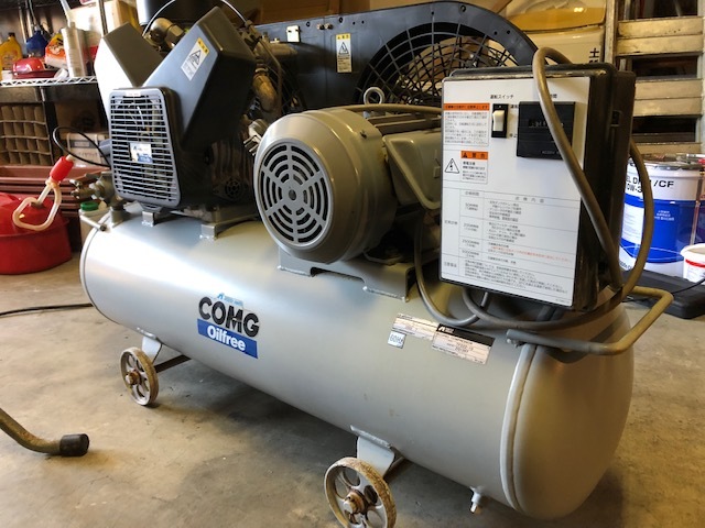 ★☆★静岡発☆★☆彡 ANESTIWATA アネスト岩田 オイルフリー コンプレッサー TFD22-10 200V 容量100L 2.2kw 最落なし！ ※商品説明必読