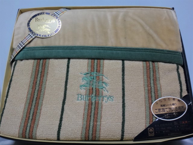 Burberrys バーバリー パイルプラン 綿毛布 140x200cm 綿100% 西川産業(シングル用)|売買されたオークション情報 ...