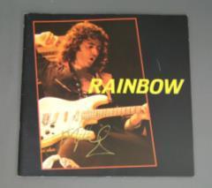 ☆パンフ RAINBOW/ 84年3月日本公演(リッチー・ブラックモアサイン付