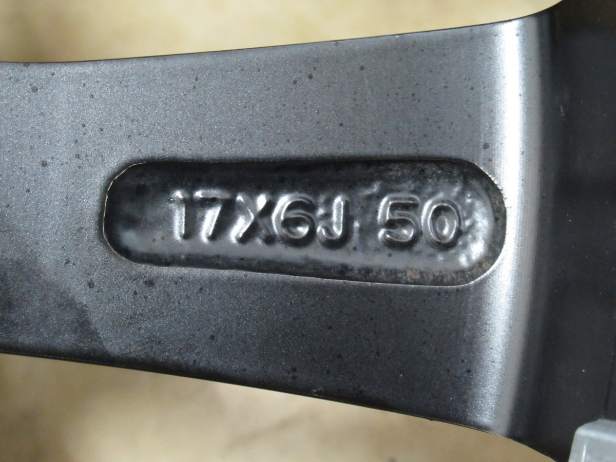 1円スタート売切り！ホンダRK5ステップワゴンスパーダ純正 6J-17 off+50 pcd114.3/5H BS ECOPIA EX20RV 215/60R17 タイヤ付き4本セット_6