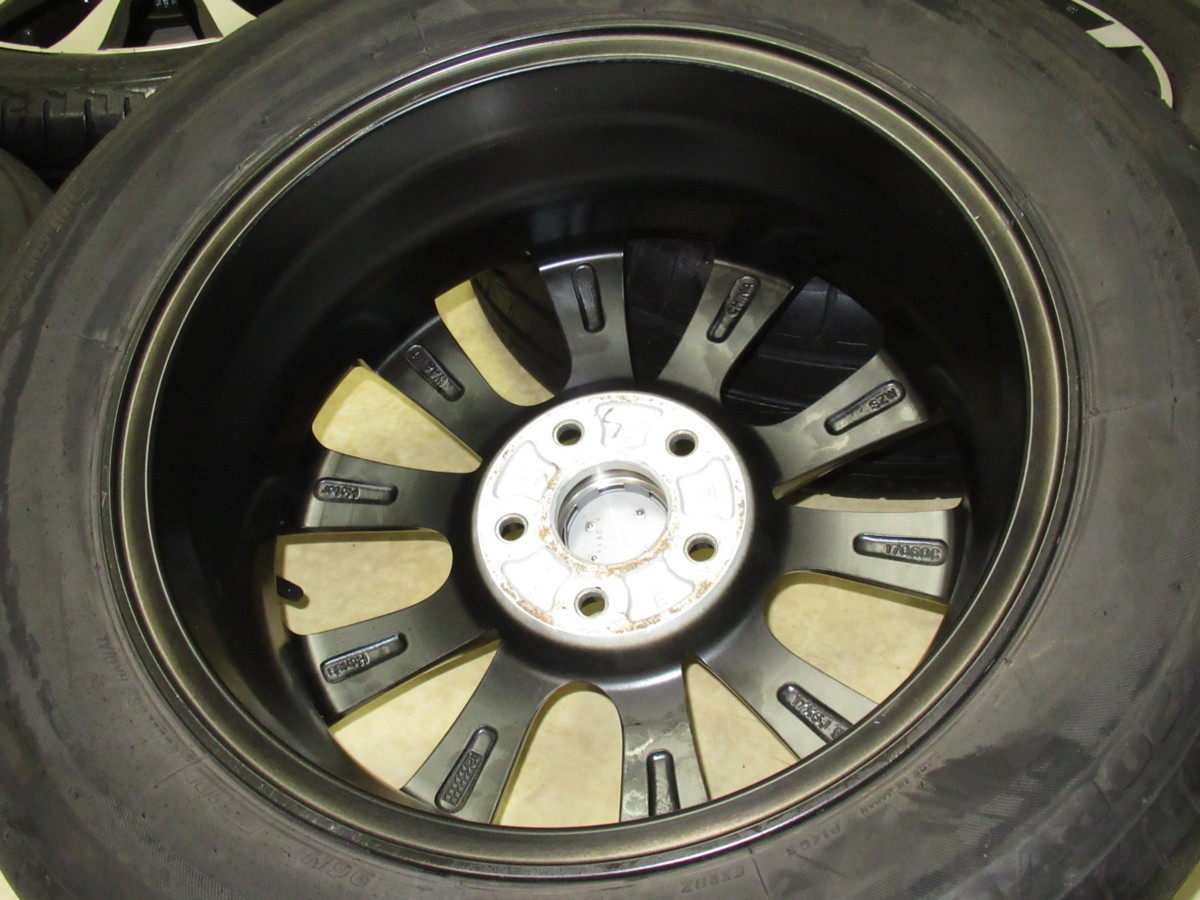 1円スタート売切り！ホンダRK5ステップワゴンスパーダ純正 6J-17 off+50 pcd114.3/5H BS ECOPIA EX20RV 215/60R17 タイヤ付き4本セット_7