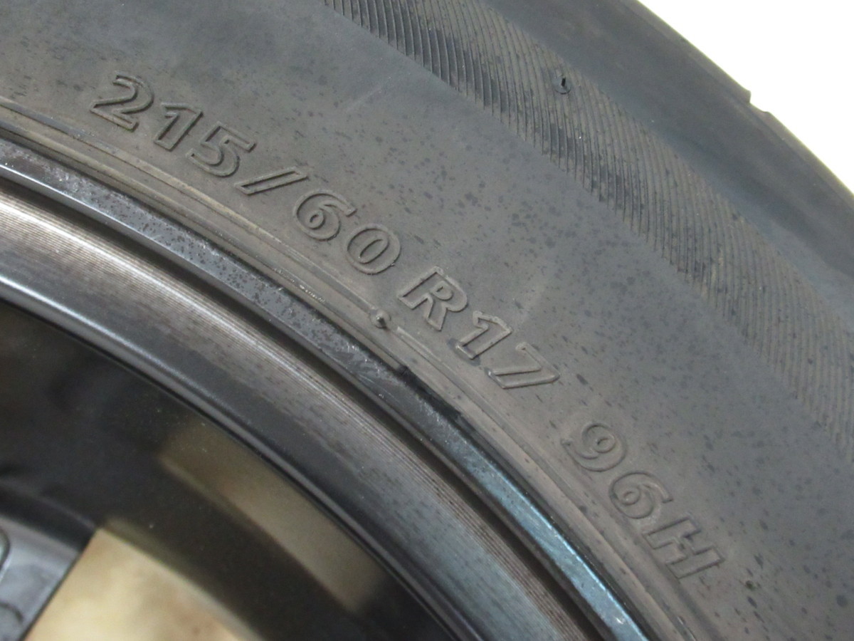 1円スタート売切り！ホンダRK5ステップワゴンスパーダ純正 6J-17 off+50 pcd114.3/5H BS ECOPIA EX20RV 215/60R17 タイヤ付き4本セット_8
