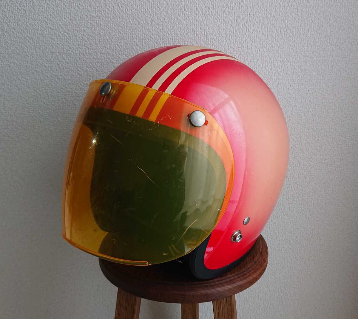 希少】 1960年代～ vintage ヘルメット シールド SHOEI ds d-3 70s 60s