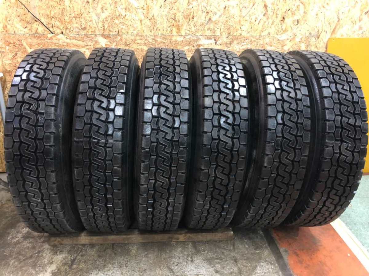 BRIDGESTONE 再生タイヤ トラックタイヤ ミックス 225/90R17.5 6本 10 