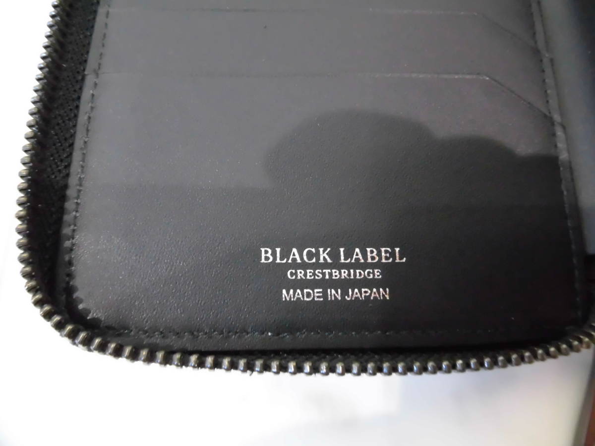 【新品未使用品タグ、箱付き】 ブラックレーベルクレストブリッジ 長財布 定価31，900円 BLACK LABEL CRESTBRIDGE ブラック 正規店購入品