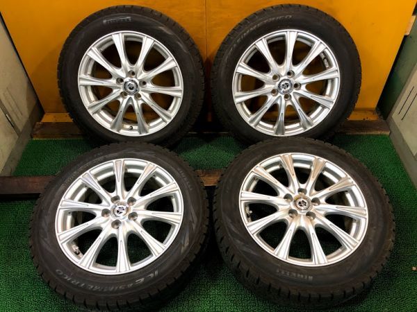 タイヤ、ホイール VW ゴルフなど BORBET ピレリ Ice Asimmetrico 195 