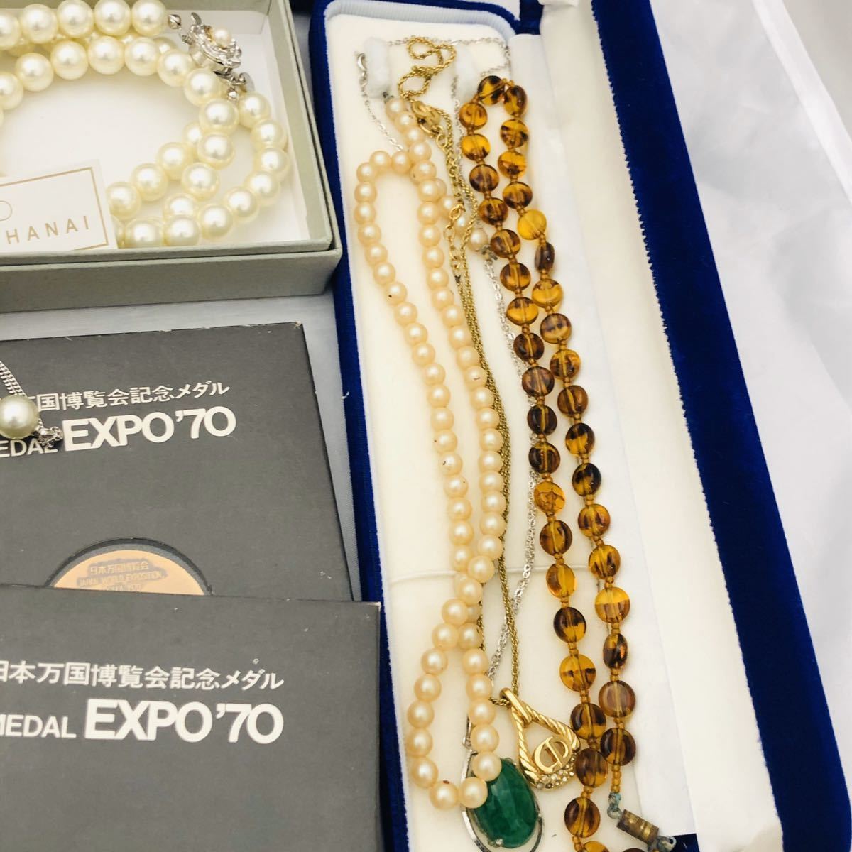 遺品整理 1円 大量セット アクセサリー 24KGP 金杯 パール ネックレス