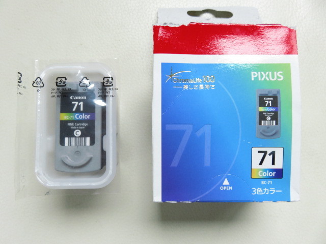 Mp170 送料220円CANON純正3色カラーインク PIXUS BC-71 MP170 MP450 iP2200 iP2600 MP460 ...