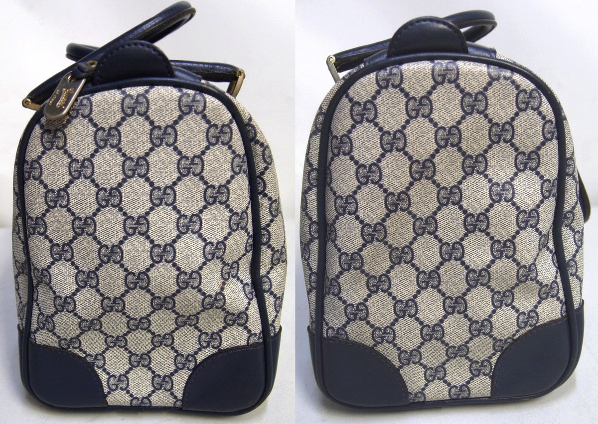 オールドグッチ GUCCI ヴィンテージ グッチ ショルダーバッグ ネイビー