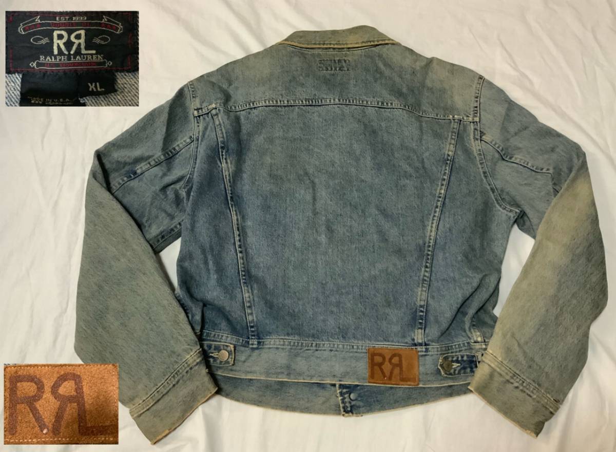 即決 送料込 味のある一枚 RRL ダブルアールエル デニムジャケット 