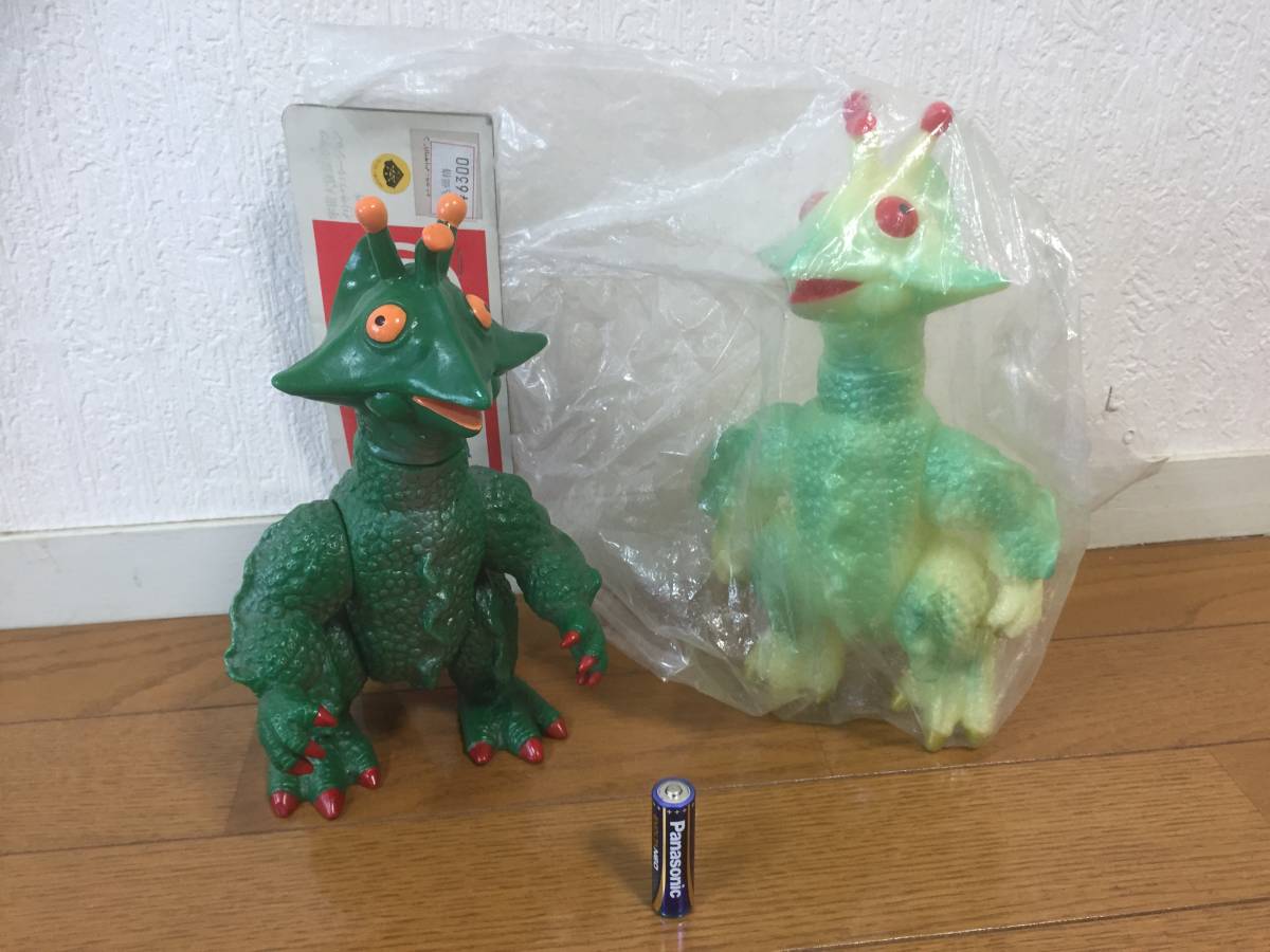 当時物 昭和レトロ マルサン ギララ ソフビ 蓄光 怪獣 ブルマァク 1960