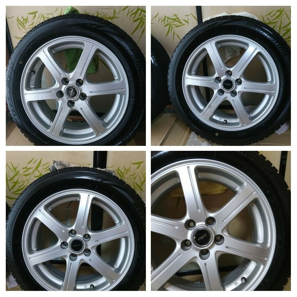 スタットレスタイヤ【15年製】+ホイールセット【4本】BRIDGESTONE VRX 175/60R16_1