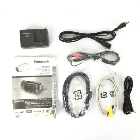 Panasonic HDC-SD3-S デジタル ハイビジョン ビデオカメラ パナソニック 中古 Y4428532