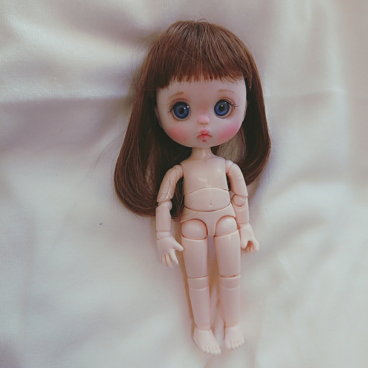 レトポップ オビツ11 自作ヘッド 創作人形_4