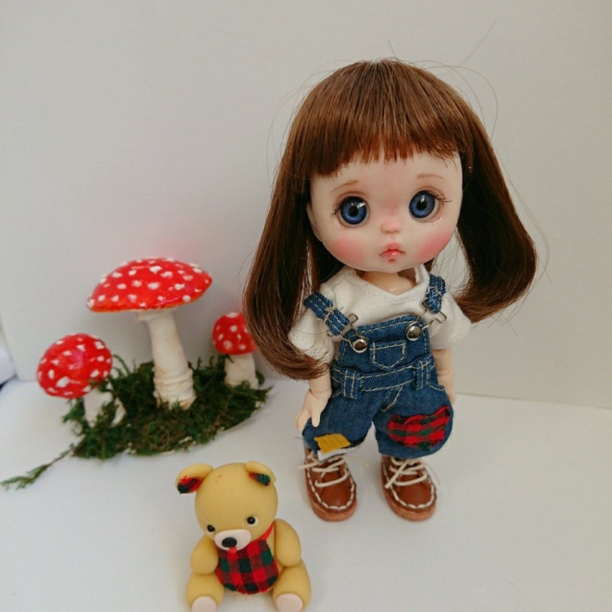 レトポップ オビツ11 自作ヘッド 創作人形_6