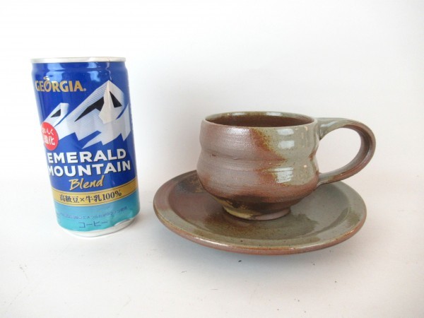 和食器 7点セット 能穴焼 越前焼 黄瀬戸焼 清水焼 カップ&ソーサー 平皿 丸皿 小皿 小鉢 箸置 六月陶房 お香立て 井高洋成 河村俊郎 共箱付_3