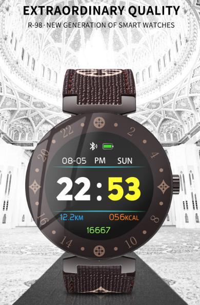 s23 スマートウォッチ ブラウン 茶色 SNS facebook/twitter/LINE通知 血圧 心拍数 睡眠 革 日本語対応 iphone/android_4