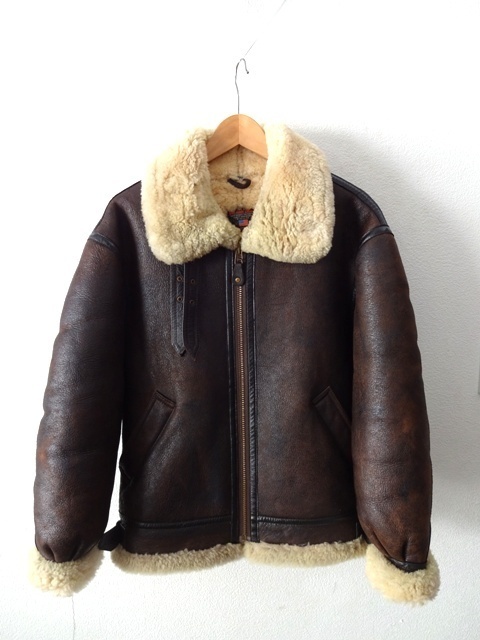 USA産 肉厚ムートン□WIND ARMOR × US SHEEPSKIN□B-3 リアルムートン 