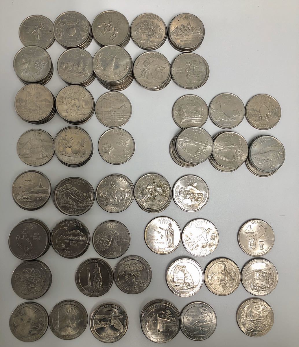 アメリカ記念硬貨】50州25セント硬貨/State Quarters/まとめて103枚