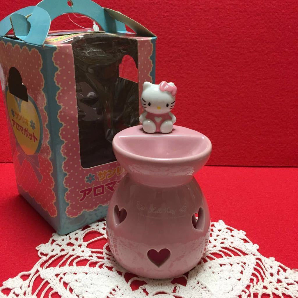 ハローキティ　 陶器製 香炉　アロマ炉　アロマポット ハローキティ 陶器製 香炉 アロマ炉 アロマポット キティ◇ハロー